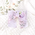 首輪♡猫用 シフォン刺繍リボン(パープル