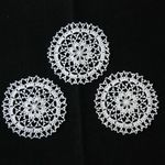 【送料無料】レース　花柄コースター3枚セット（B）