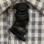 豆黒パグブローチ～Ｅ