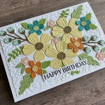 【誕生日カード】Flowers are in full bloom. 
