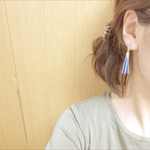 タッセル☺︎ノンホールピアス