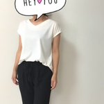 再♡Vネックフレンチスリーブ♡アイボリー