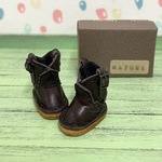 ねんどろいどどーるウエスタンブーツ（ダークブラウン・金具渋金）