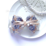 ＊インド刺繍＊華やかリボンバレッタ