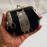 がま口　がま口財布　ねこ