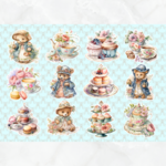 ♡10枚 ティータイム1コラージュシート♡