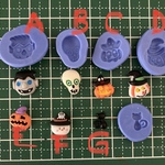 ミニチュアハロウィン　クッキー　お菓子　フード　粘土　方　シリコンモールド　魔女　ハロウィン