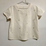コットン刺繍生地のブラウス