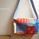 【試作品】くったりショルダーバッグ（カラフルエスニック）
