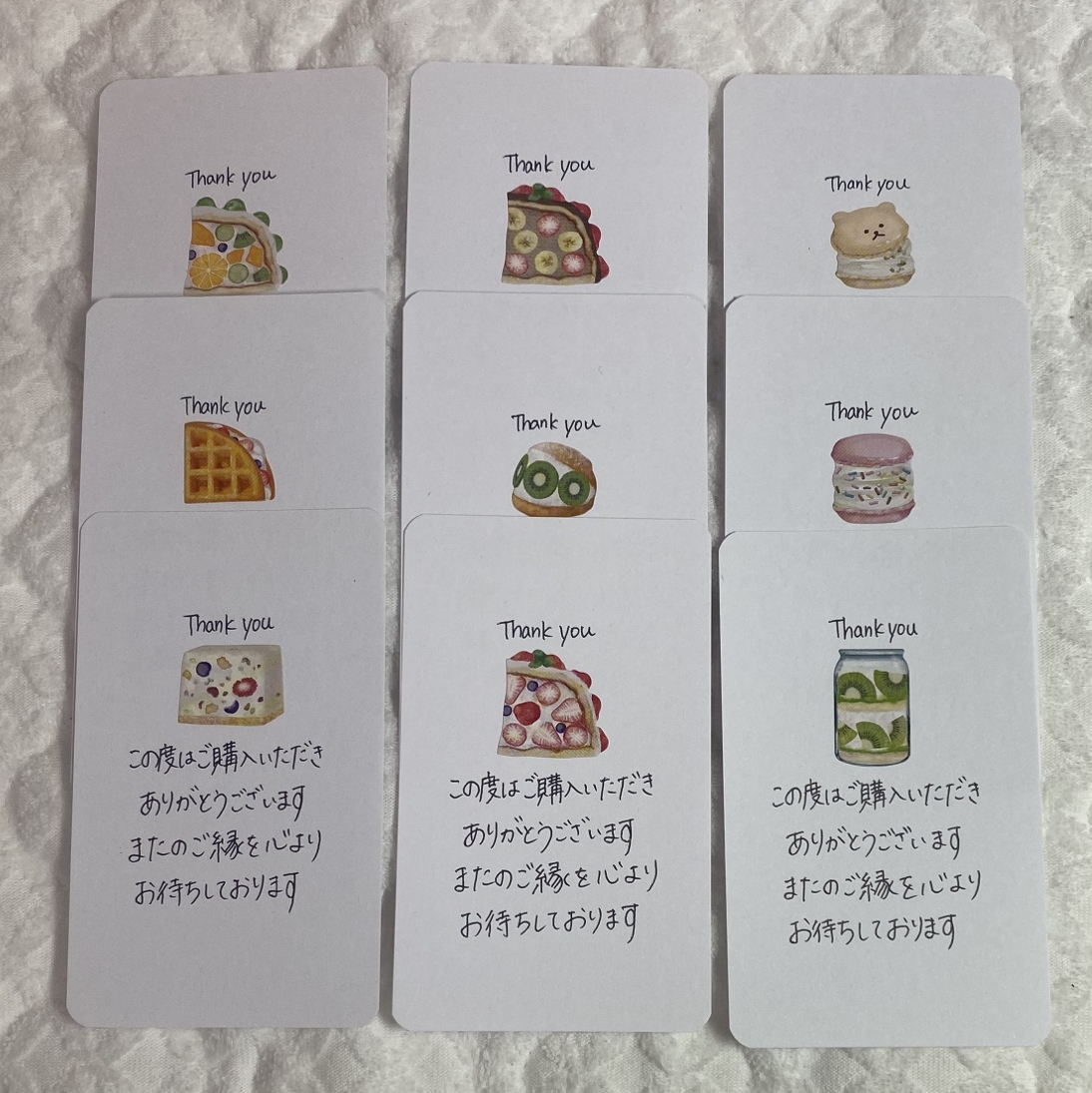 サンキューカード 《 おんなのこ 》 メッセージカード Kumai