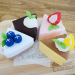 プチケーキセット①＊フェルトでままごと