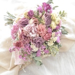 ＊母の日＊ドライフラワーブーケ₊＊ バラ香るカーネーション入りのhappy bouquet₊⁎⁺˳✧༚