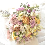 ＊母の日＊ドライフラワーブーケ＊バラ香るカーネーション入りのhappy bouquet＊