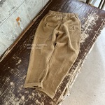 ベルギーlinenアンティーク加工イエローカーキcolor＊サルエルパンツ