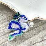 orderブローチ　龍と虹