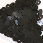 品番:SP-ポーセレンブラック-4Fバラ 4mm平 約300枚 フランス製 スパンコール 