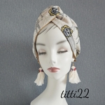 new【ミナペルホネン　look】頭痛のしにくいクロスターバン