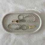 🗝️シルバーボールkeyチェーン🗝️ ターコイズブルーorイエロー
