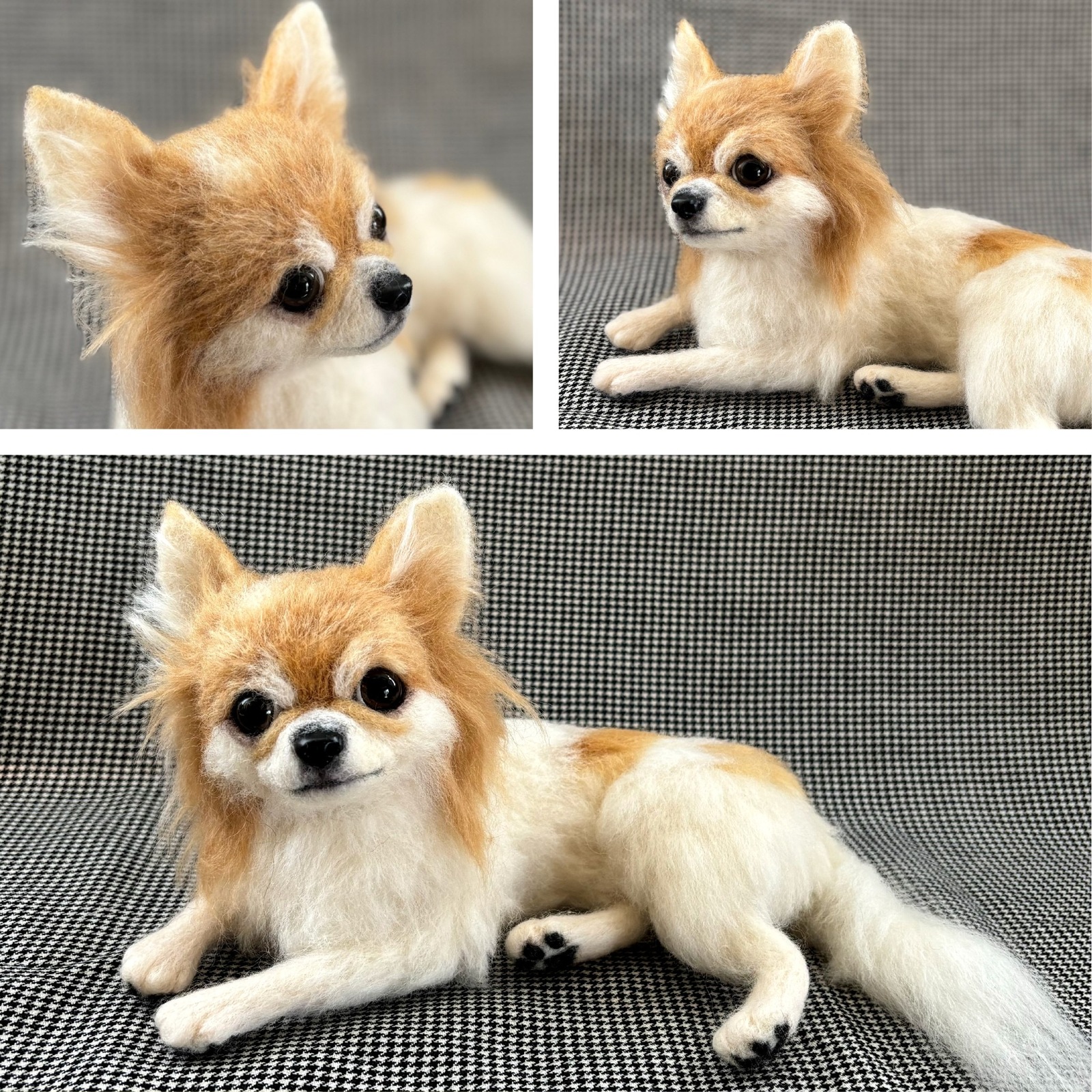ramoページ❣️羊毛フェルトオーダー犬オーダーブローチ 羊毛フェルトオーダー愛犬ブローチ ハンドメイド犬雑貨