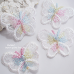 【増量中*8pcs.】刺繍  花びら フラワー ゴールド ／ K033-3GD