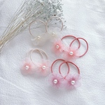 ꫛᥱꪝ ＊petites fleurs＊ オーガンジーフラワー ヘアゴム 4個セット
