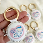 【500点以上販売】マタニティマーク　マタニティキーホルダー　おなかに赤ちゃんがいます　安産祈願　プレゼント　シンプル　シンプルマタニティ 最短即日発送