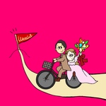 (データ納品) イラストデータ/ウェディングイラスト/似顔絵