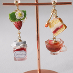 苺のお茶会スイーツ　/苺 紅茶 ヴィクトリアケーキ ジャム  お茶会 ティータイム