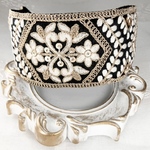 SALE🎉 インド刺繍リボン カチューシャ　No.161