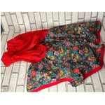  by order ●スポッとマント(コットンストレッチ)●小花embroidery風●アメコカ●アメリカンコッカースパニエル