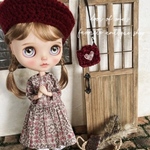 ミニチュア ドールハウス 背景ボード 壁 床 ブライス リカちゃん １／６ 家具 オビツ 棚 机 ドール ドール家具 カスタムブライス ハンドメイド シャビーシック 小物 ドア 扉
