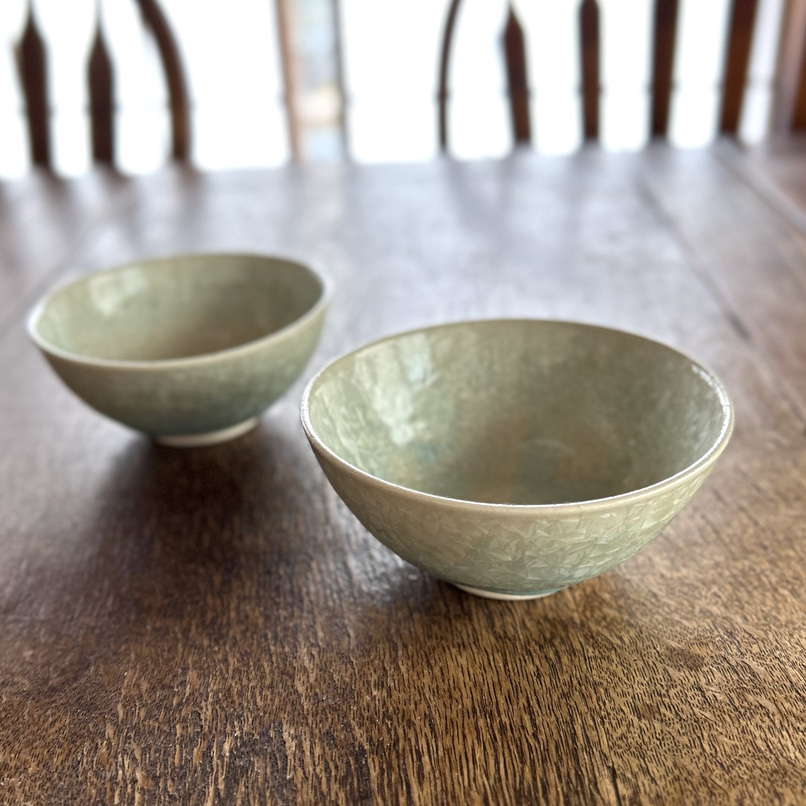 夫婦茶碗】 水色 煌めき おしゃれ 食器 ペア プレゼント 陶器 母