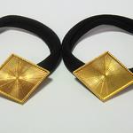 再入荷☆ひし形のヘアゴム～レジン枠～