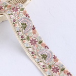 インド刺繍リボン  シルクリボン【e】　ブレード レース リボン　a7