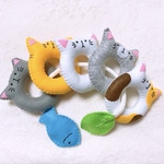 動物のひも通し 知育玩具 【猫】