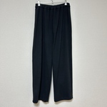 check&stripe コットンジャージーリブニットのパンツ