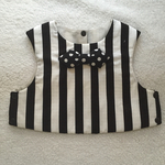 strip×dot tie bib☆スタイ