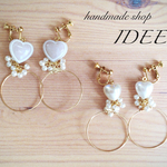 heart ring earring