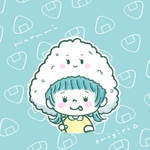 【すきなたべもの被り隊❁﻿ゆるイラスト/アイコンに！】イラストオーダー/似顔絵/アイコン/挿絵/おにぎり