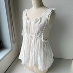 vintageみたいなコットンのふわふわトップス✧⋆꙳‧₊˚ 【isolv ྀིྀིtion】fluffy vintage-ish tops ‧₊˚［24SS-TPFL］