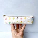 と〜んちゃん様リクエスト品❤️ラミネート生地マチありペンケース❣️とりとり🐣　20cmファスナー