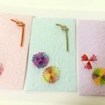 和紙の手作りポチ袋3組