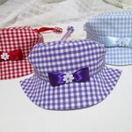 犬用のサンバイザー👒チェック柄（小型犬用）