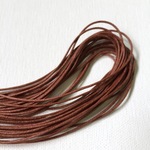 コットンの紐　茶色　約10m, 1mm