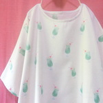 クリームソーダ ゆったりワンピース 生成り