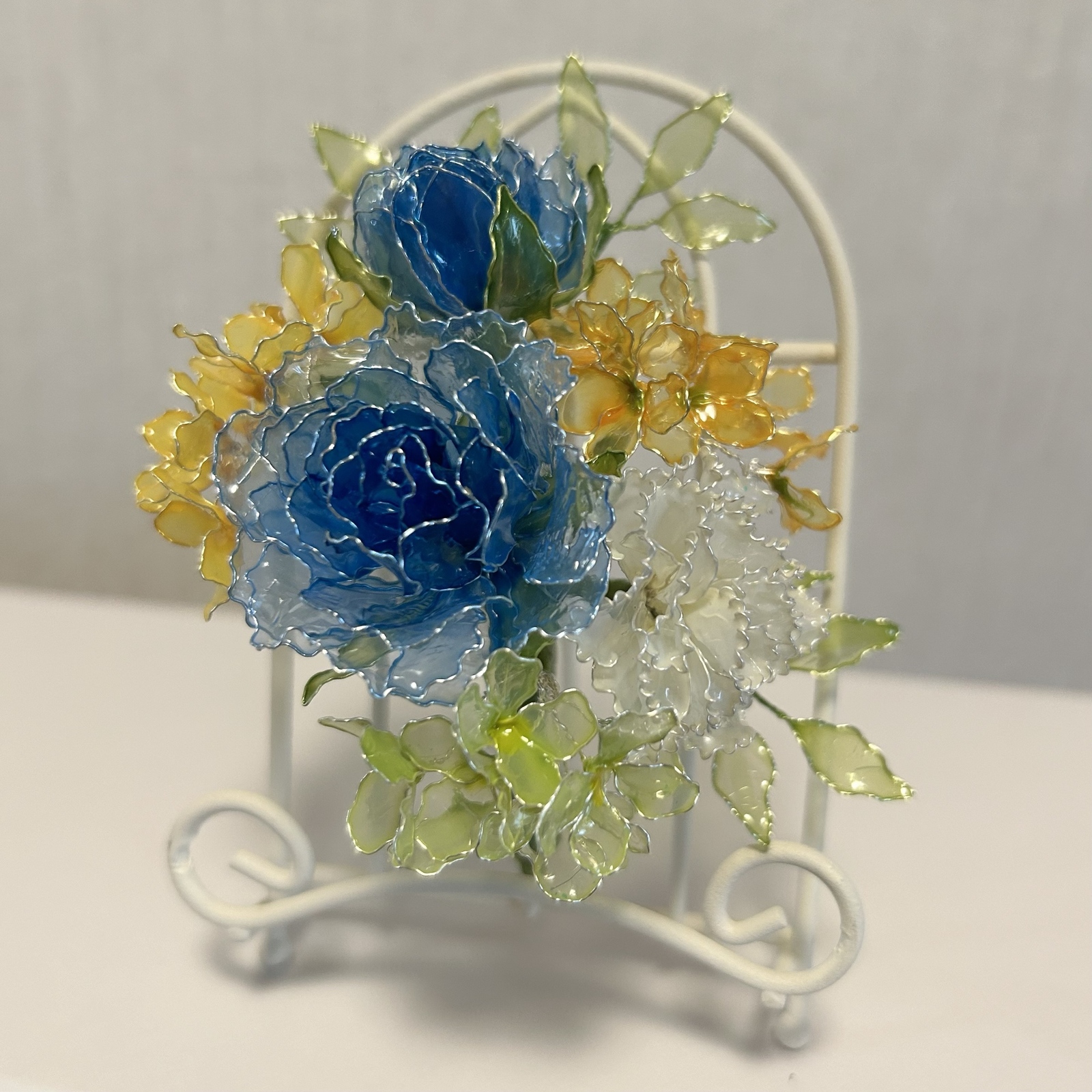 アメリカンフラワー（バラ、カラー）ディップフラワー バラ♡輝き♡アメリカンフラワー♡ディップアート アート