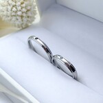 『2人の誕生石』ペアリング　ステンレス 刻印 結婚指輪 マリッジリング 記念日 ギフト 誕生石 アレルギーフリー