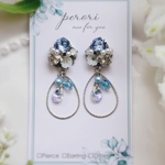 幸せのおまじない　ネモフィラ×something blue🦋marry me? ピアス/イヤリング