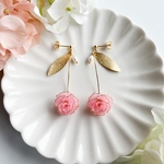 【ピアス】数量限定💐カーネーションと淡水パールのピアス