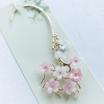 色が変わる　桜　イヤーフック 季節の花　片耳用